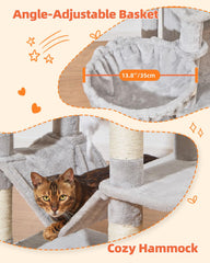 Taoqimiao hammock offers plush lounging spots for relaxing cats.