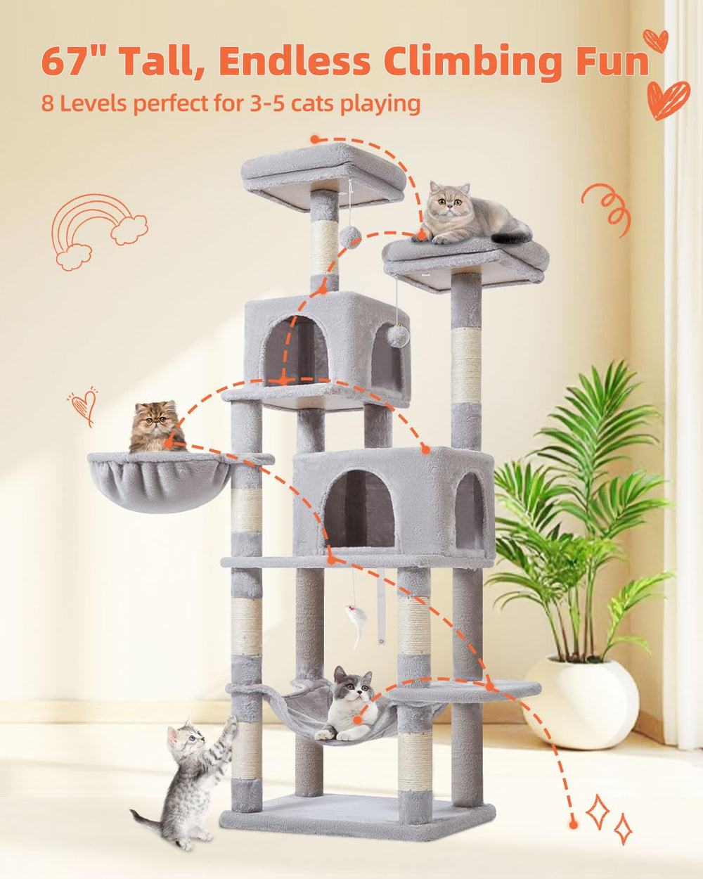 Taoqimiao padded perches provide comfy, secure resting areas.