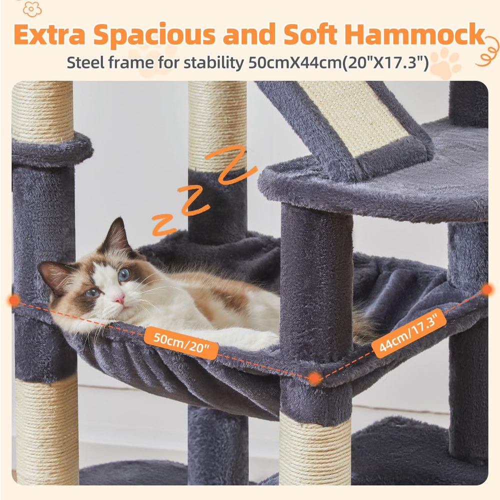 Taoqimiao cat tree apartments offer private lounging and observation