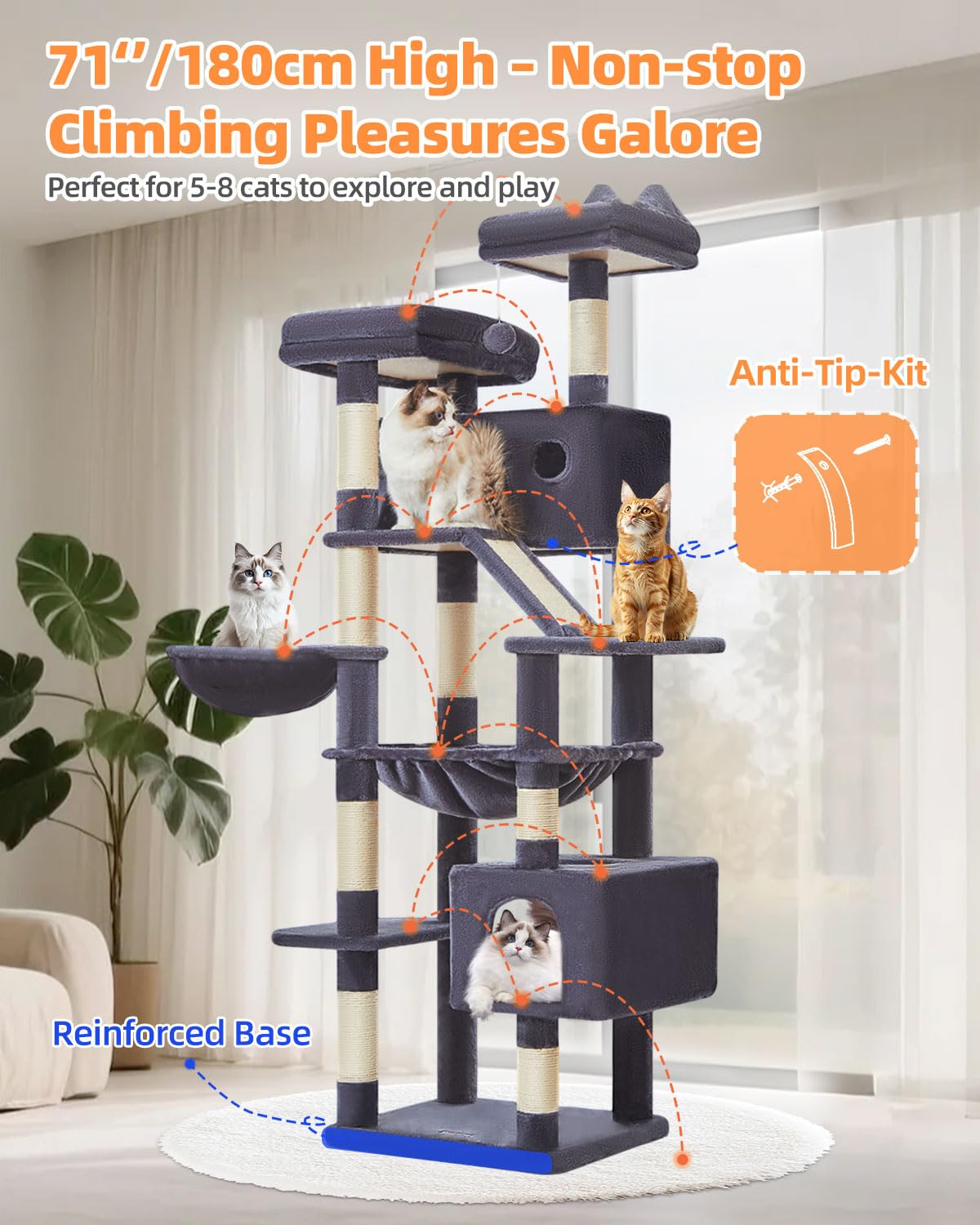 Taoqimiao metal frame ensures sturdy, durable construction