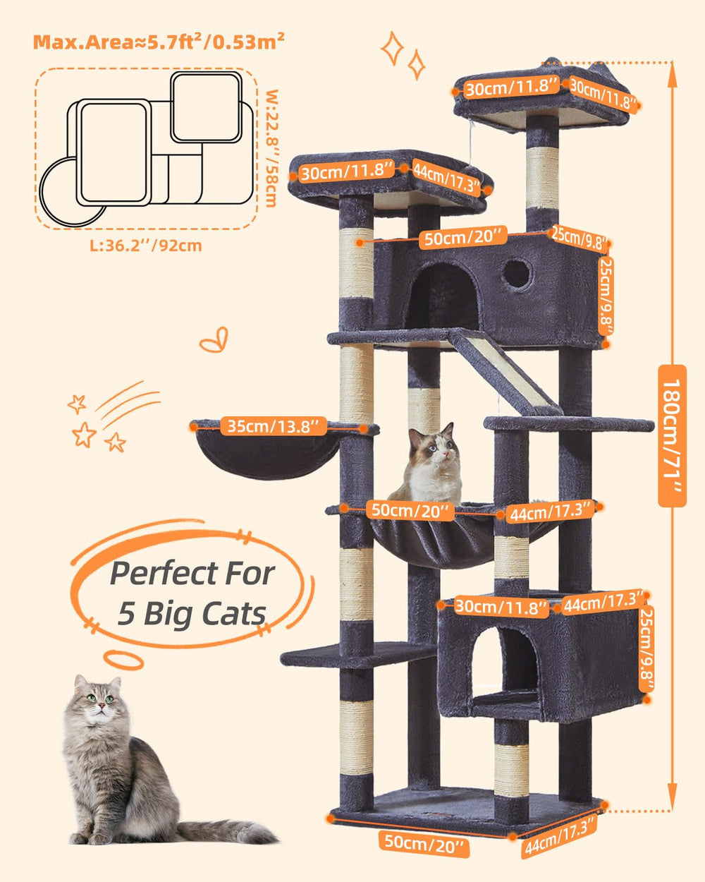 Taoqimiao soft tops provide cozy lounging perches for cats