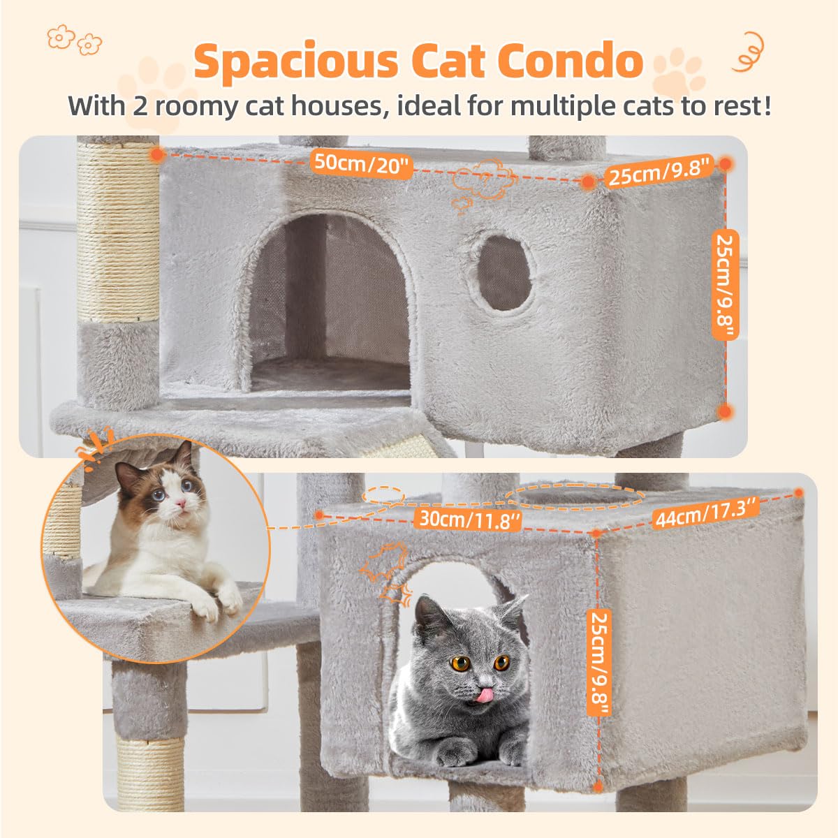 Taoqimiao cat tree hammock provides a comfortable lounging spot