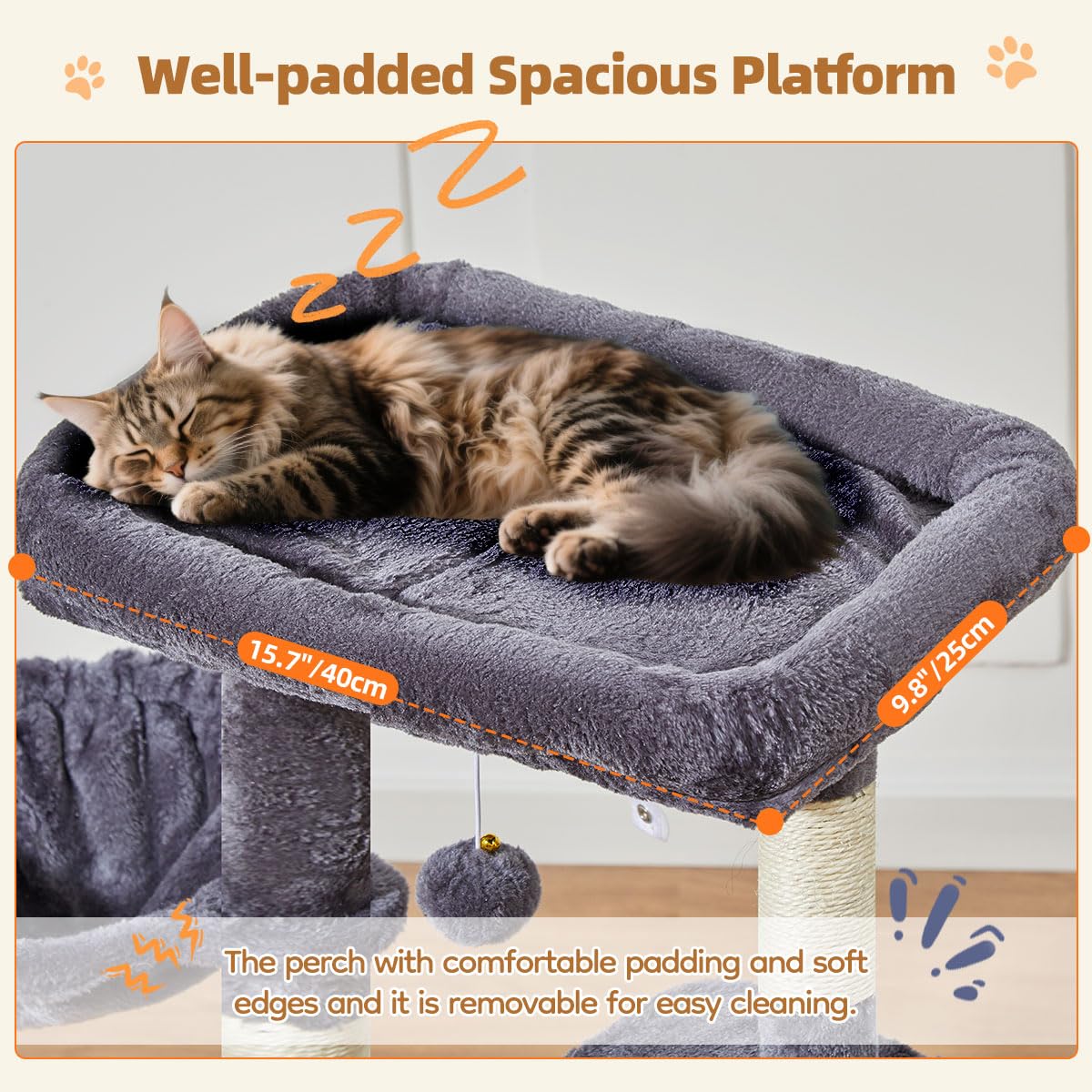 Taoqimiao hanging basket detail showcases resting spot for kittens.