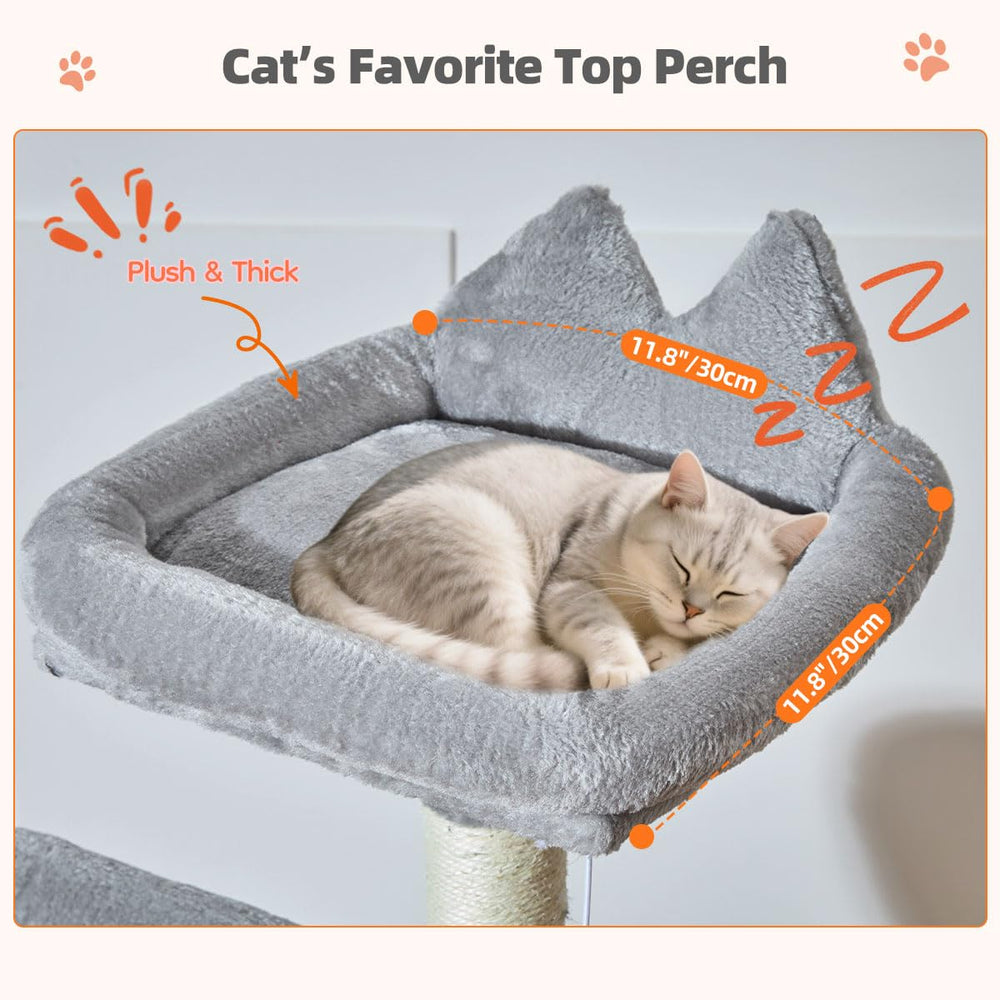 Taoqimiao cat tree jingling pom-pom, engaging play accessory