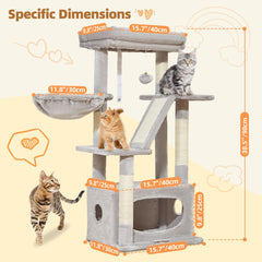 Taoqimiao light gray luxurious perch for relaxed naps after play