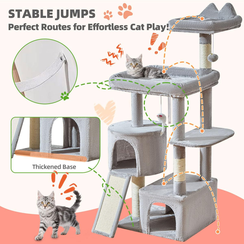 Taoqimiao cat tree mouse toy, interactive playtime fun