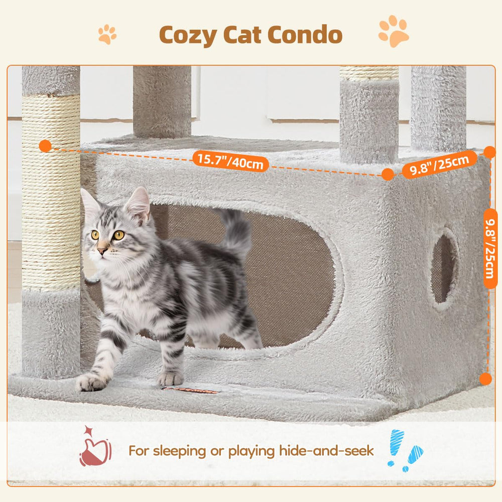 Taoqimiao plush cat apartment provides cozy resting space