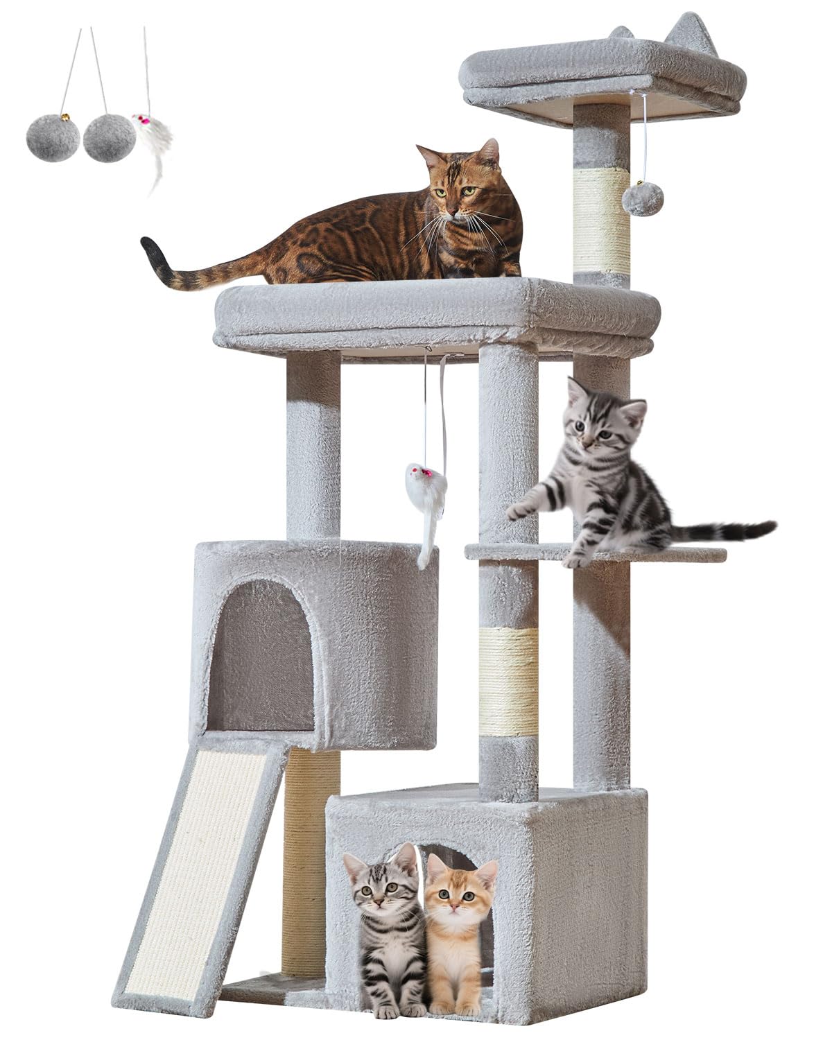 Taoqimiao cat tree silent pom-pom replacement, quiet standby toy accessory