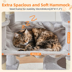 Taoqimiao cat tree eight sisal posts encourage scratching and paw care
