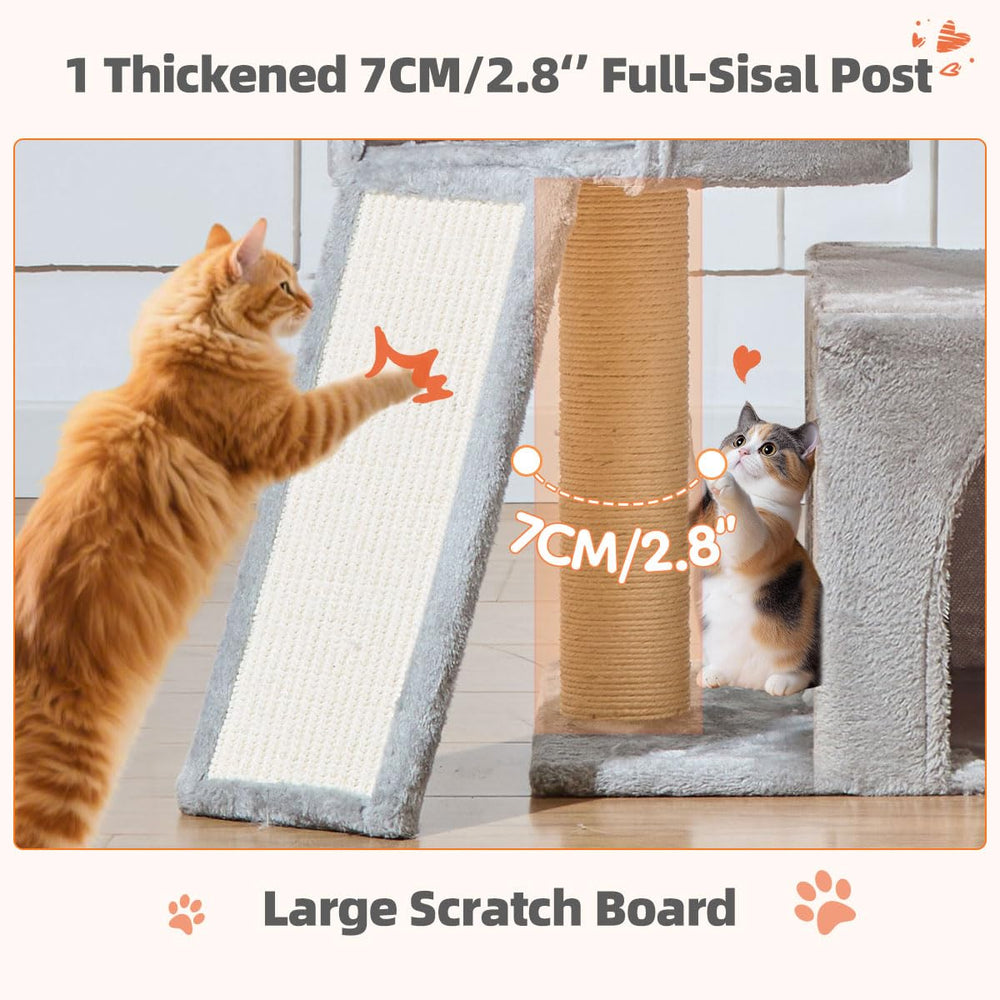 Taoqimiao cat tree standard sisal posts, reliable scratching outlets