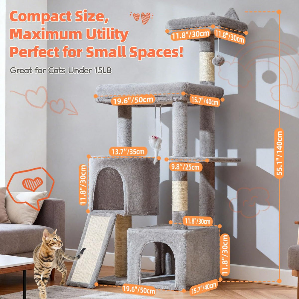 Taoqimiao cat tree top perch, high vantage point for curious cats