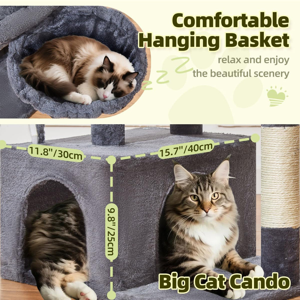 Taoqimiao MS043G top lookout platform invites cats to observe from above.