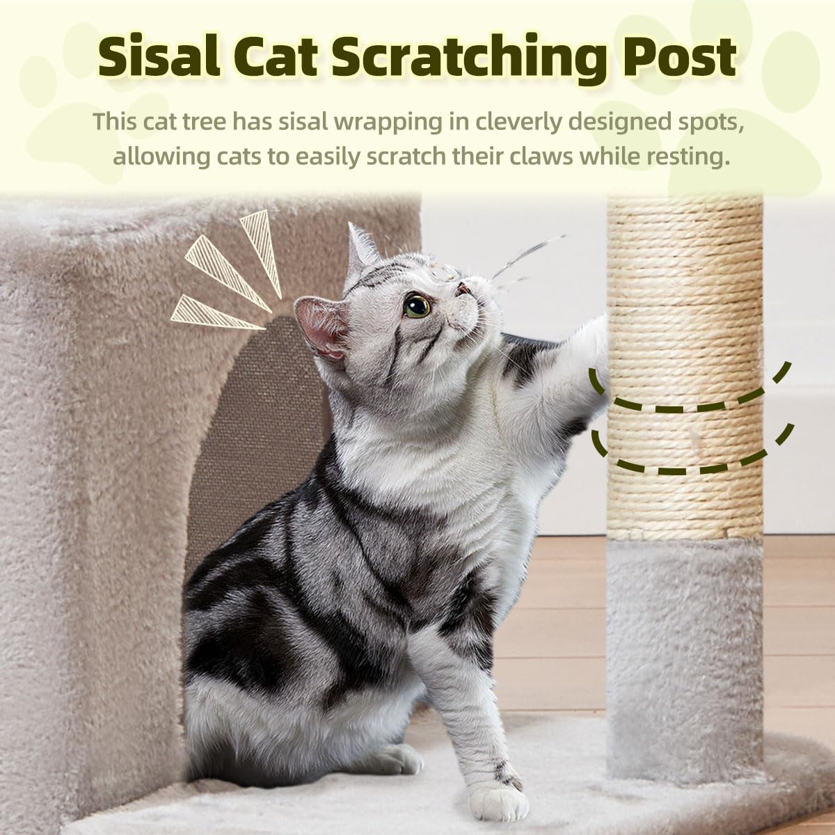 Taoqimiao MS043W cat tree top lookout invites climbing and observation