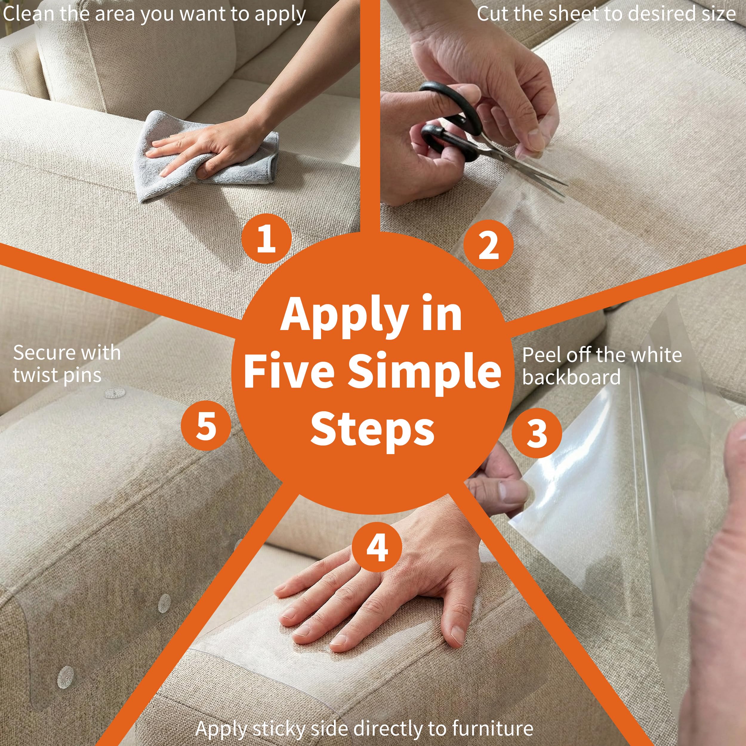 Tapesky 12-sheet set offers versatile coverage for furniture surfaces