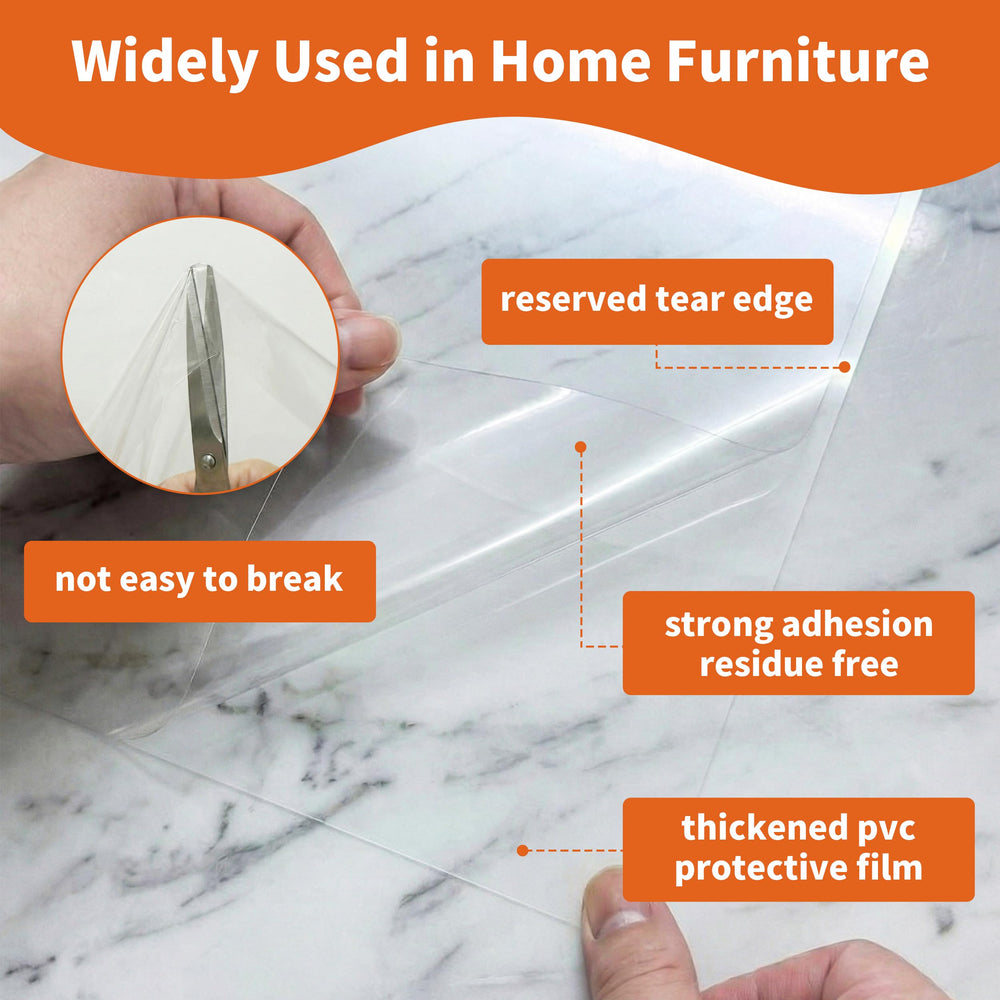 Tapesky tear-tab design enables quick, clean removal and repositioning