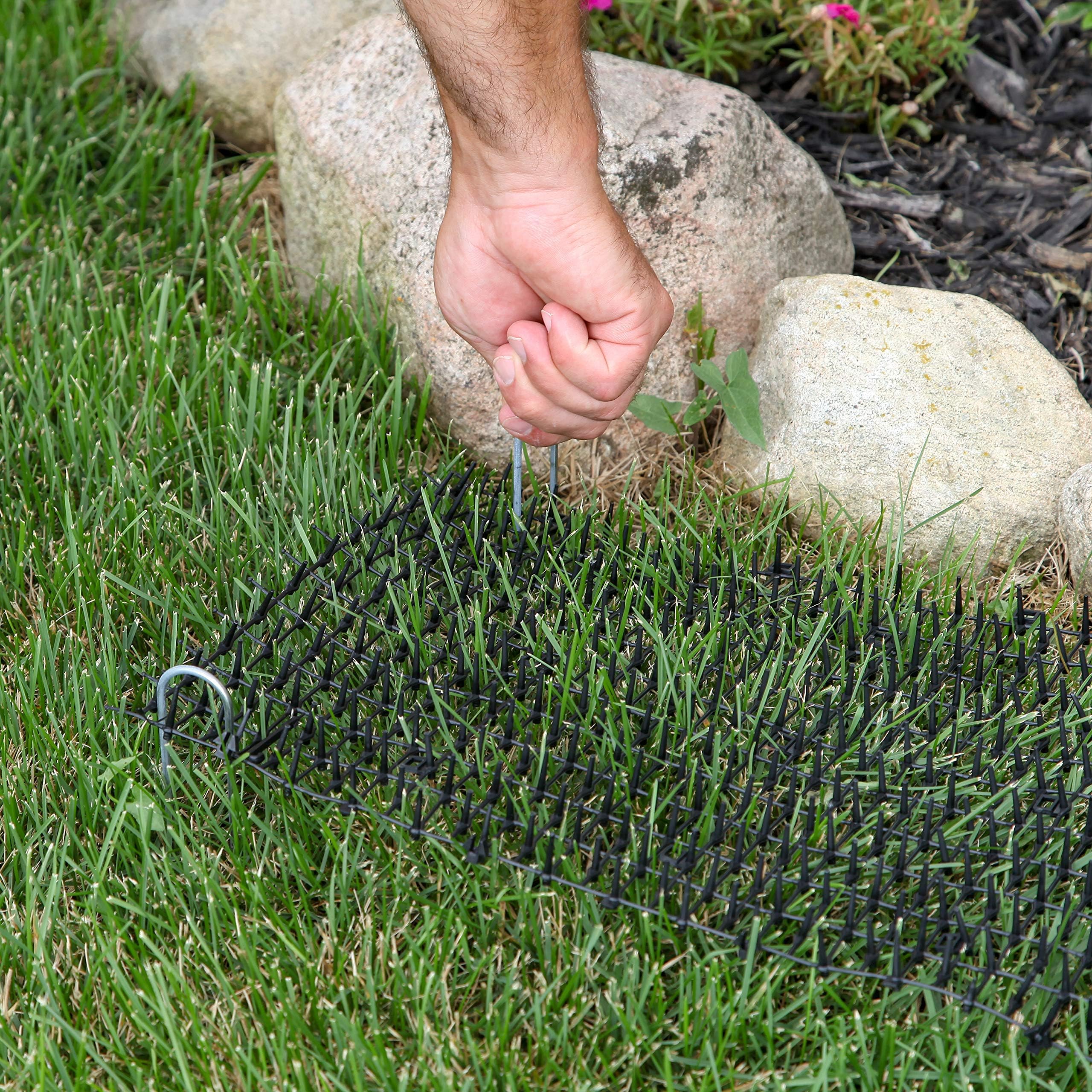 Tapix scat mat packaging with staples and simple installation.
