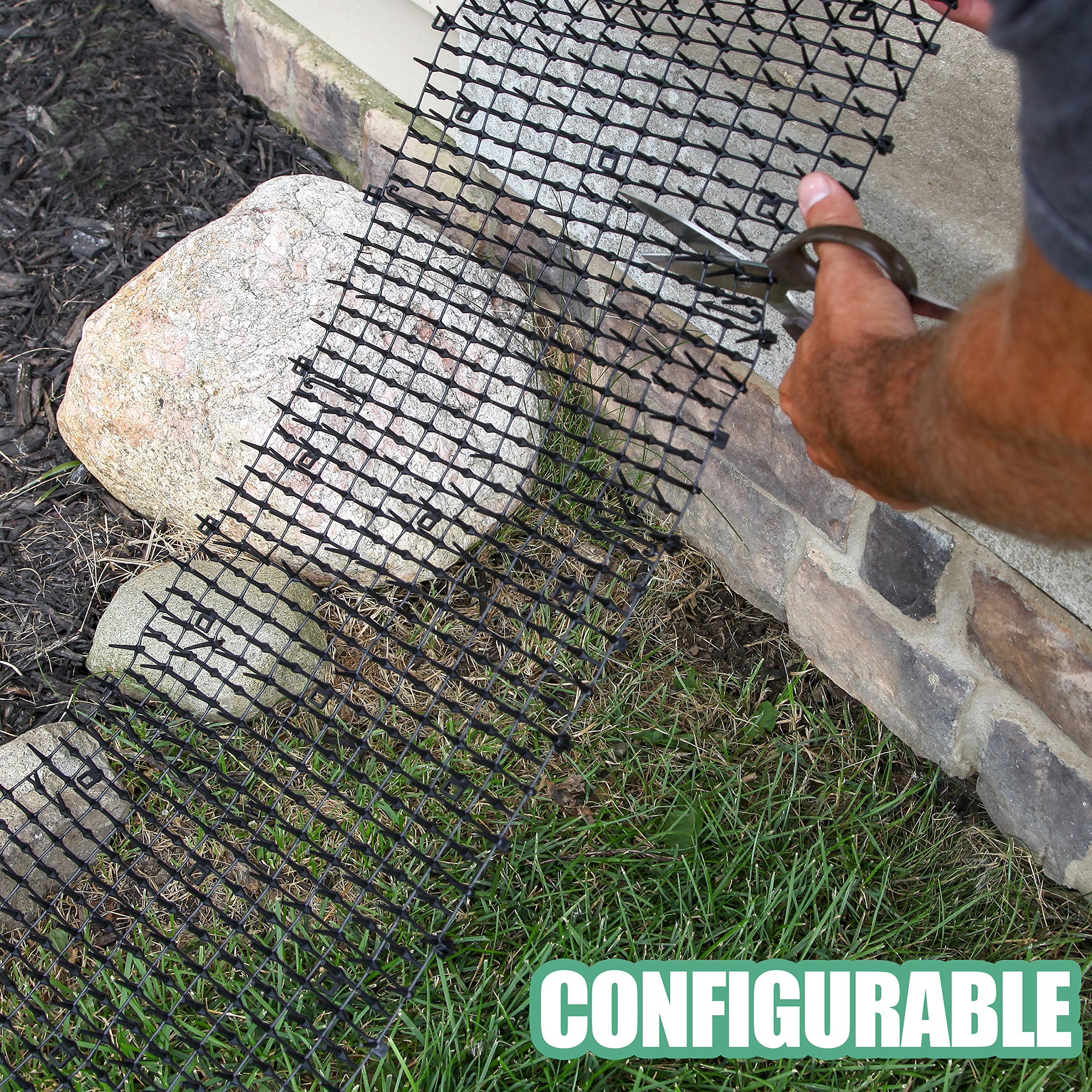 Tapix Cat Scat Mat staples included ensure secure outdoor installation.