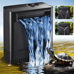 Tararium 290GPH Turtle Filter front view showing compact design and easy setup