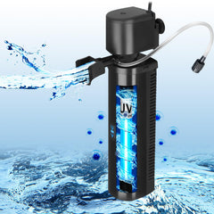 Tararium aquarium filter front view for 40-150 gallon tanks improves water clarity