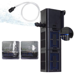 TARARIUM aquarium filter with adjustable flow for 55-200 gallon tanks improves circulation