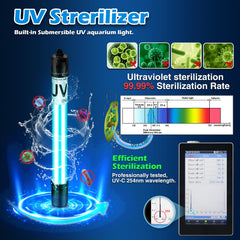 Tararium U-V lamp inside housing for UV treatment