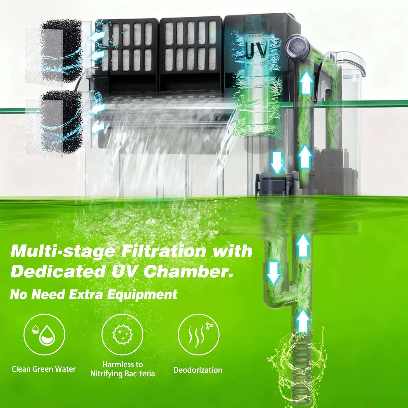 Tararium crystal-clear water suspension for healthier viewing in aquarium