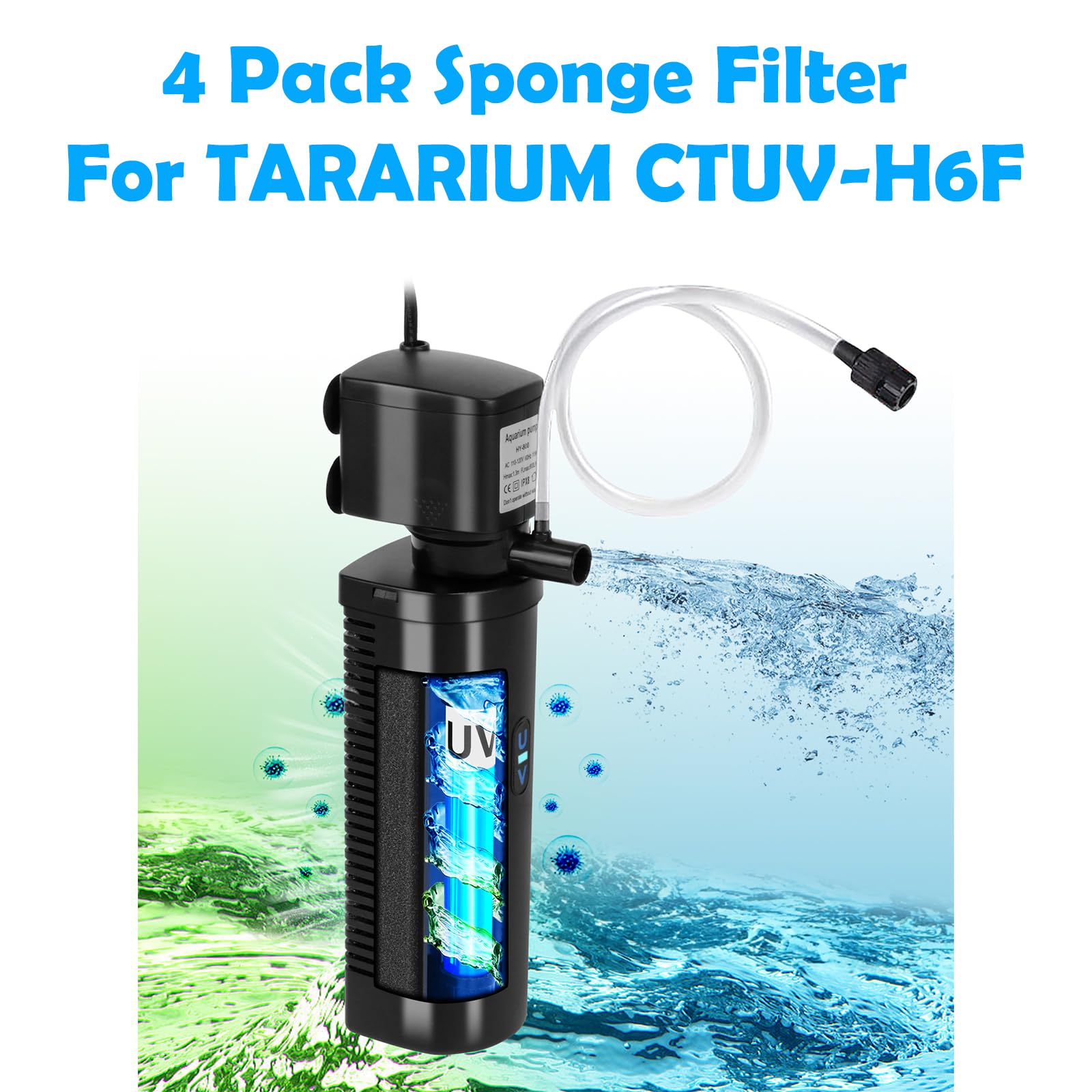 Tararium CTUV-H6F sponge pack ready for quick swaps and tank maintenance