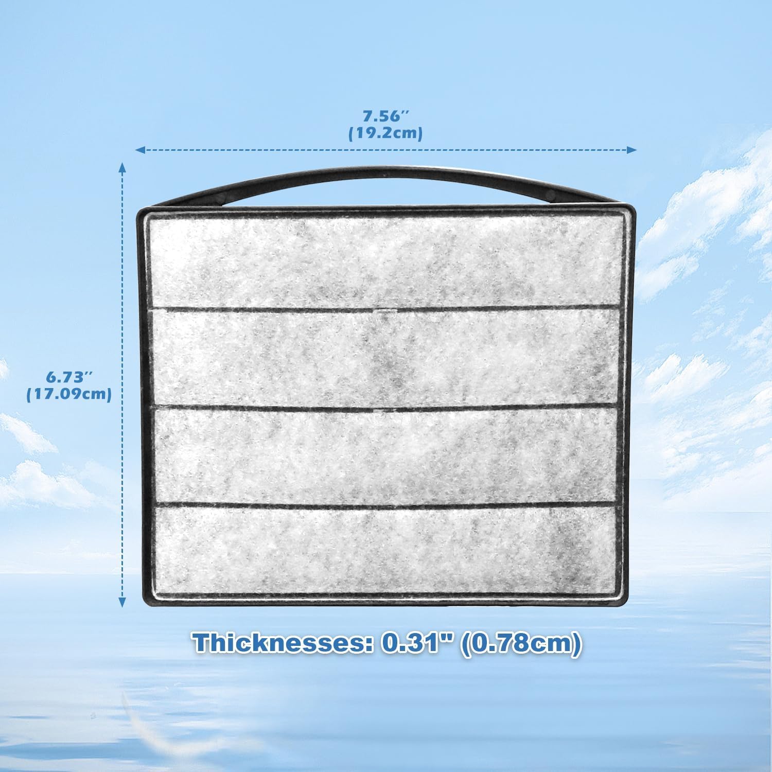 Tararium replacement filter cotton ready to install for clear water in your tank.