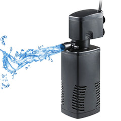 TARARIUM fish tank filter setup for 15-40 gallon tanks improves water clarity.