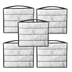 Tararium fish tank filter cotton 5PSC pack in white for easy weekly maintenance.