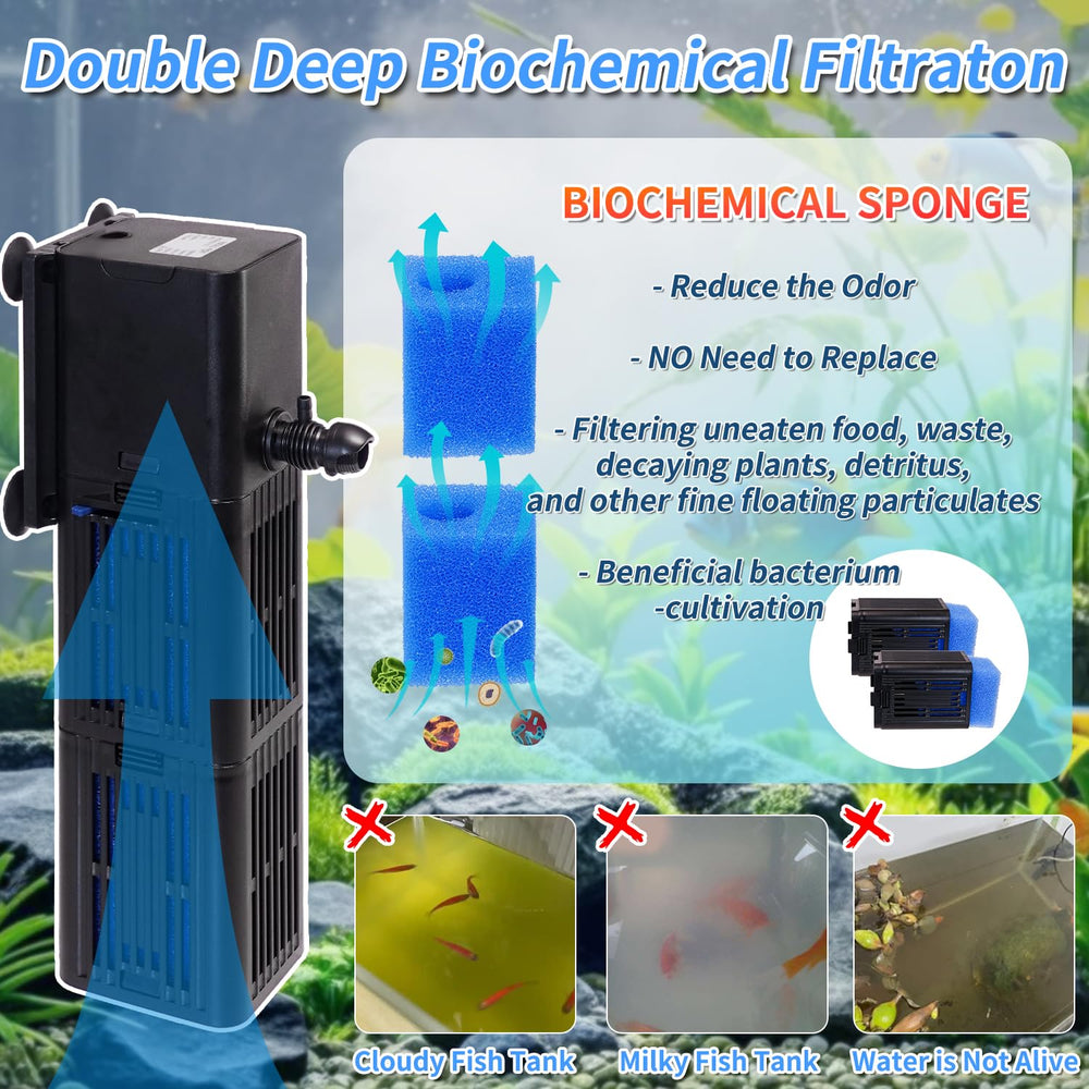 TARARIUM four-in-one filter system combines oxygenation, filtration, and pumping in one unit