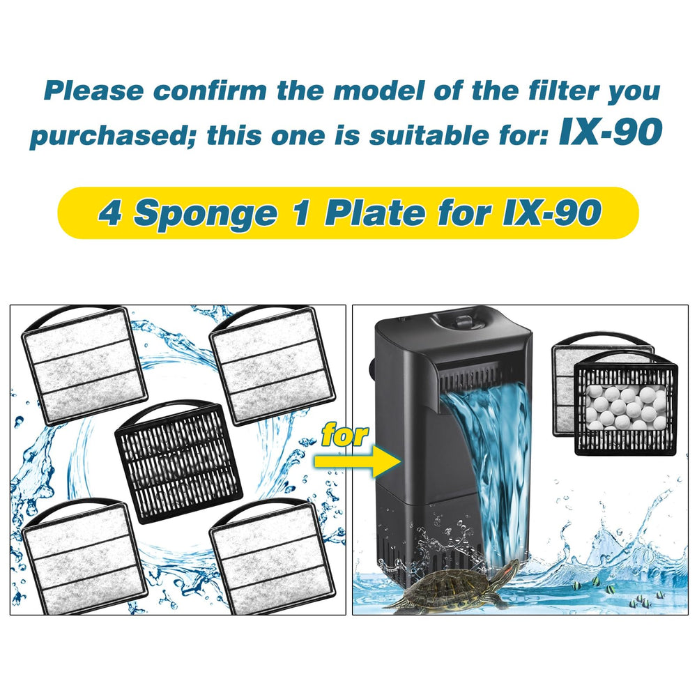 Tararium IX-90 sponge clip 4-pack ready for quick replacement and maintenance.