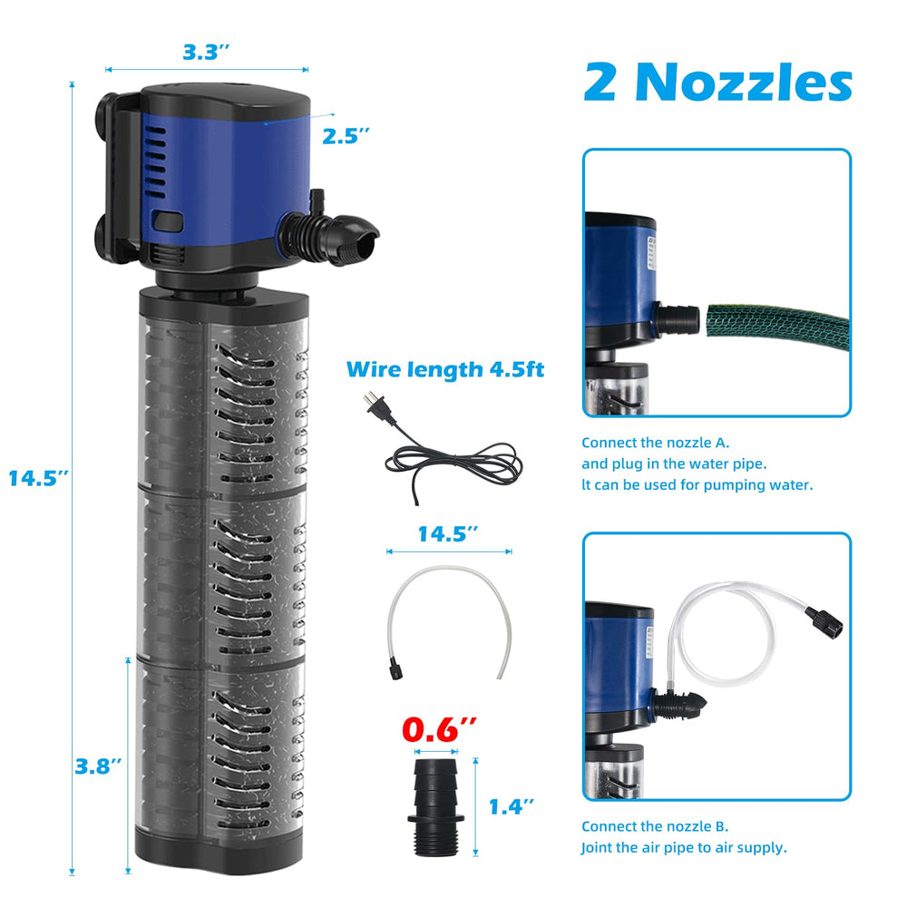 Tararium wave-maker demonstrates energizing water flow, enhancing tank dynamics.
