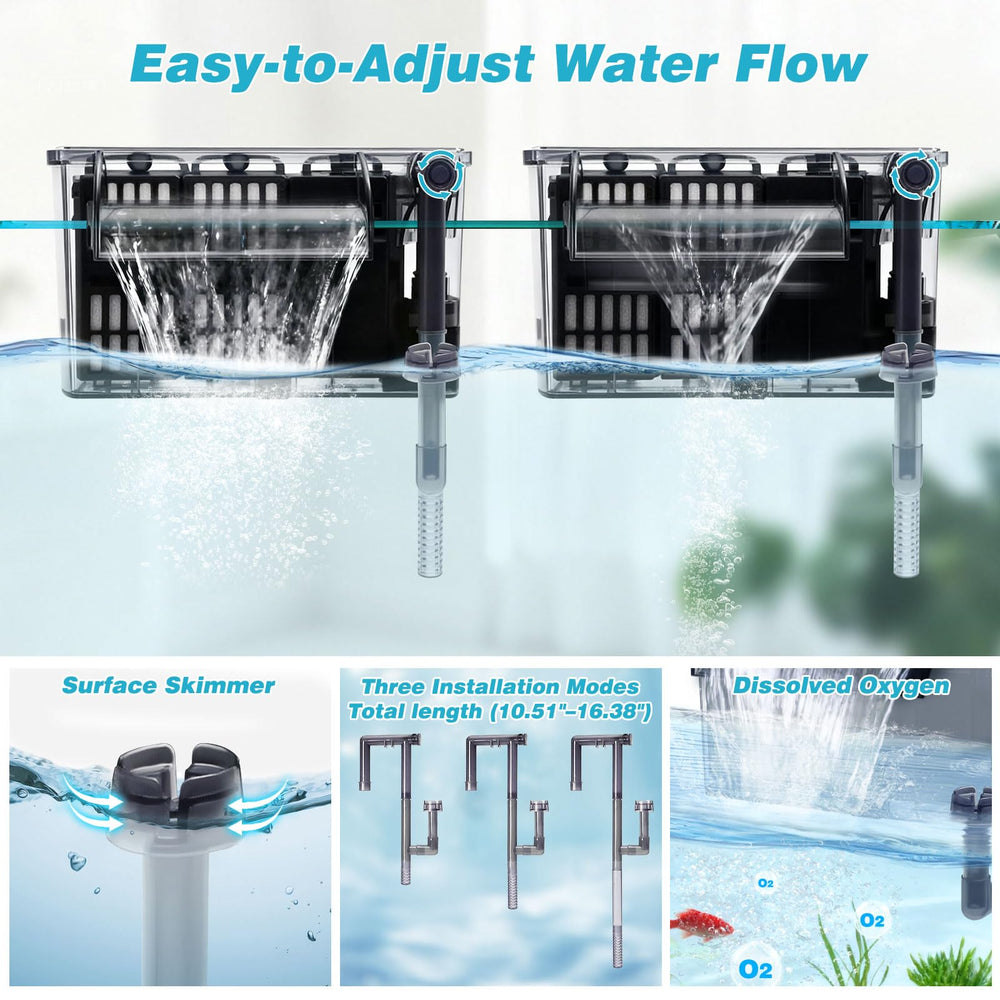 Tararium versatile for freshwater and saltwater tanks for diverse pets