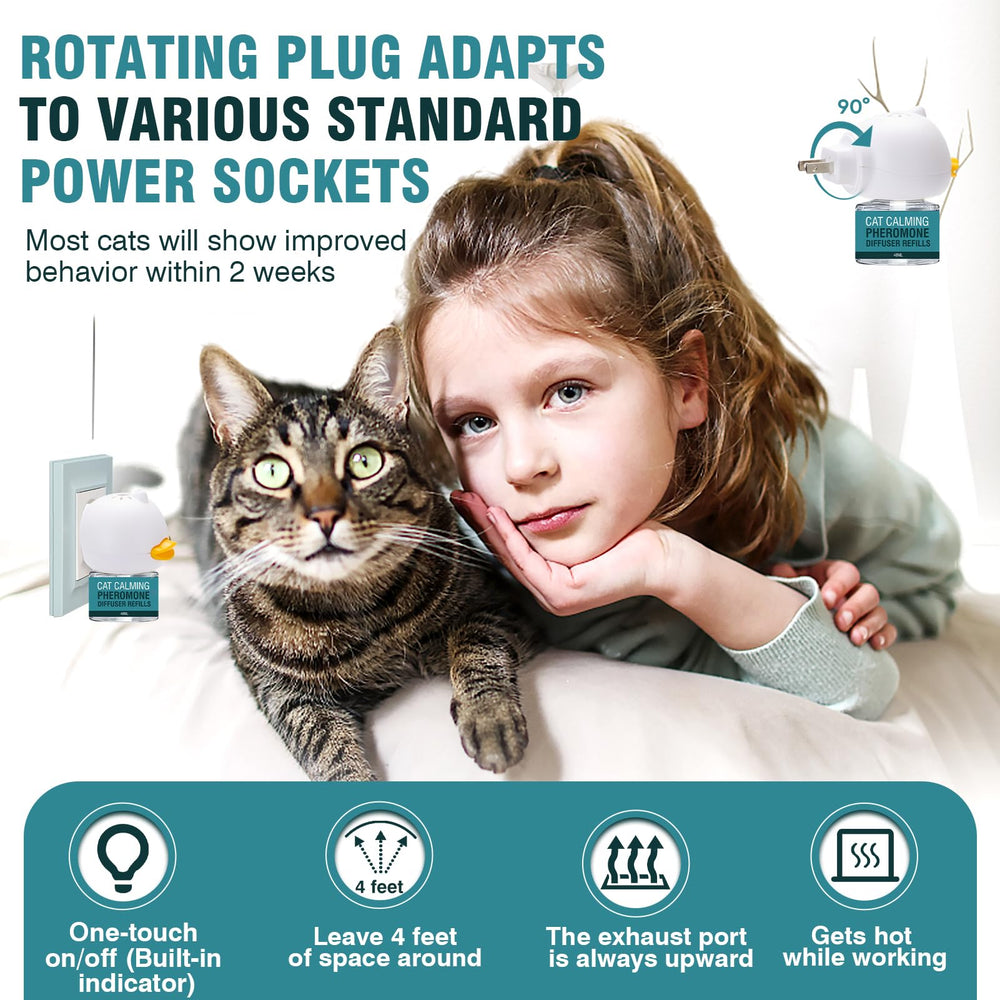 Odorless Taraxa diffuser is safe and gentle for homes with cats