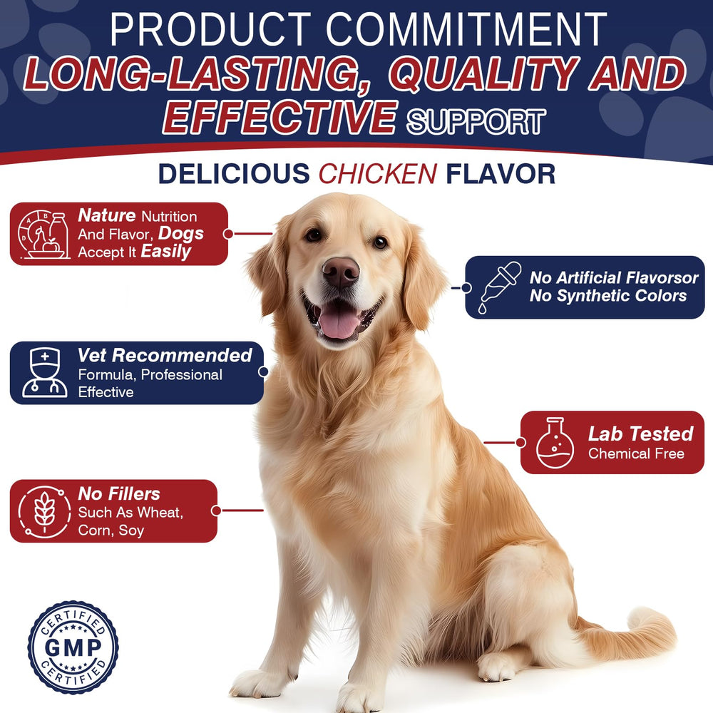 Taraxa Dog Allergy Chews being given to a dog showcasing tasty chicken flavor