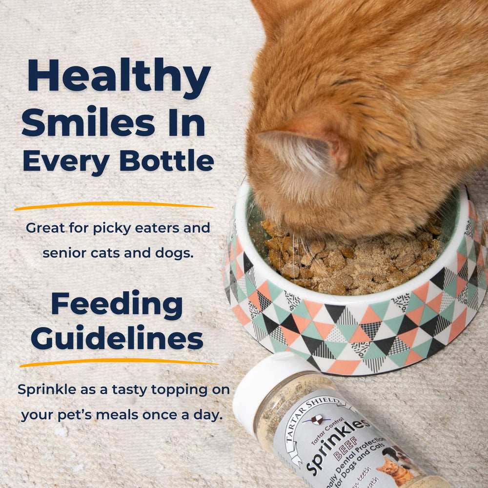 Tartar Shield Dental Sprinkles offer precise sprinkle dosing for daily use.