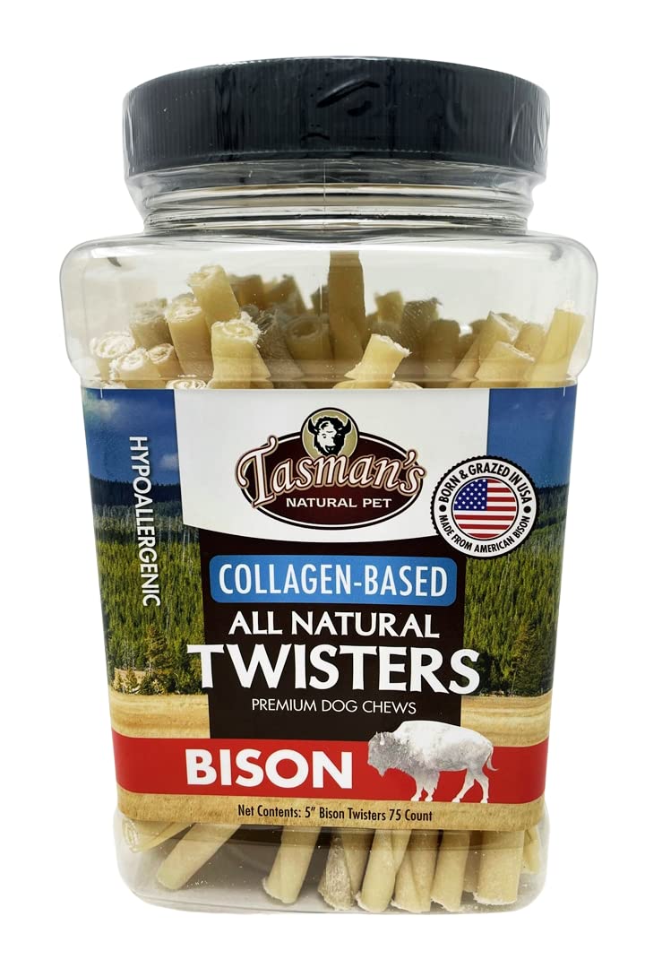 Tasman's Natural Pet small bison-twister for small dogs