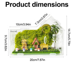 TASOMUTY Acrylic Spider Terrarium showing 360° visibility for easy viewing