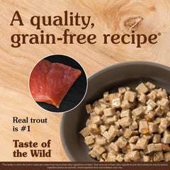 Canyon River Trout and Salmon in gravy served in a bowl for a satisfying meal