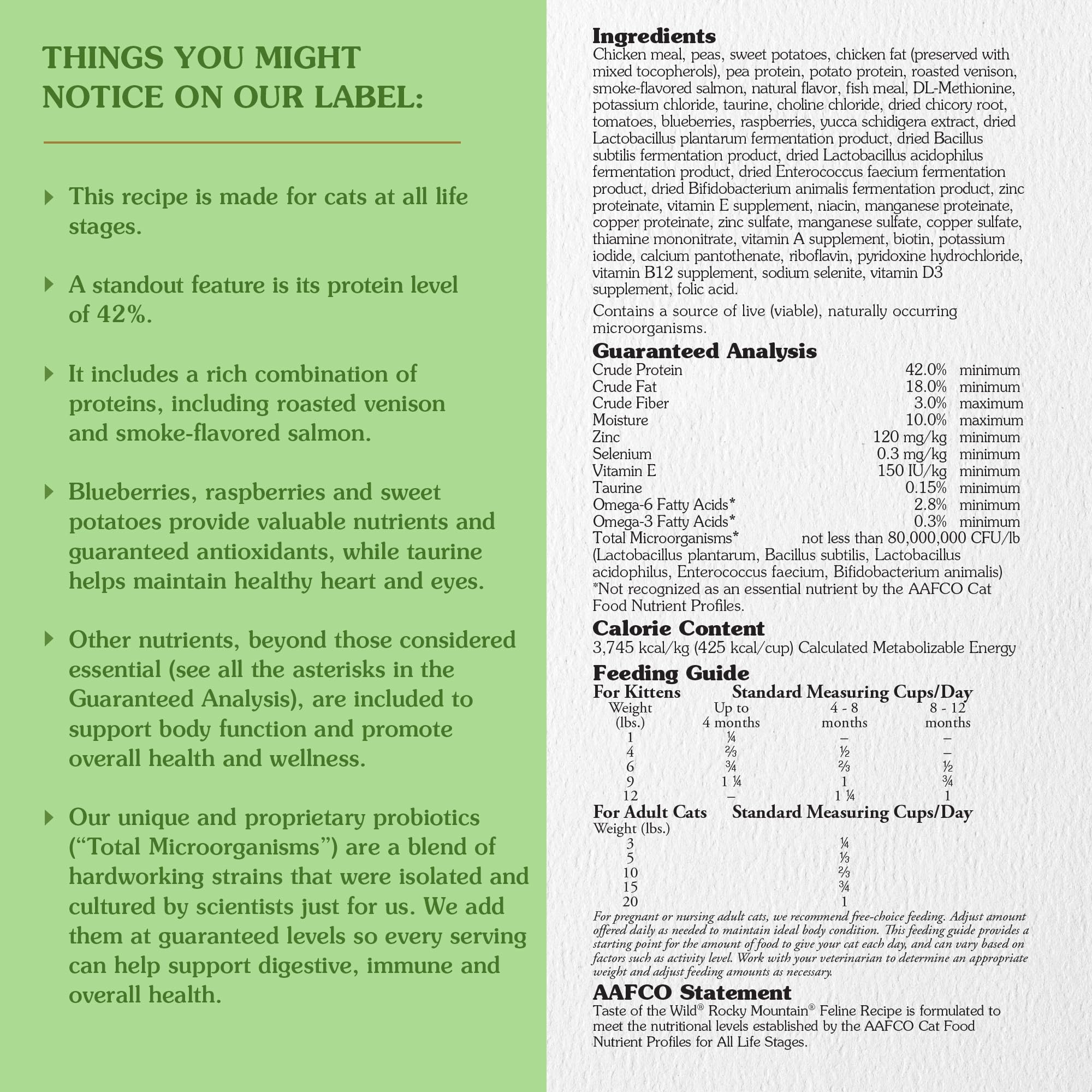 Taste of the Wild Rocky Mountain salmon flavor adds palatability and omega benefits.