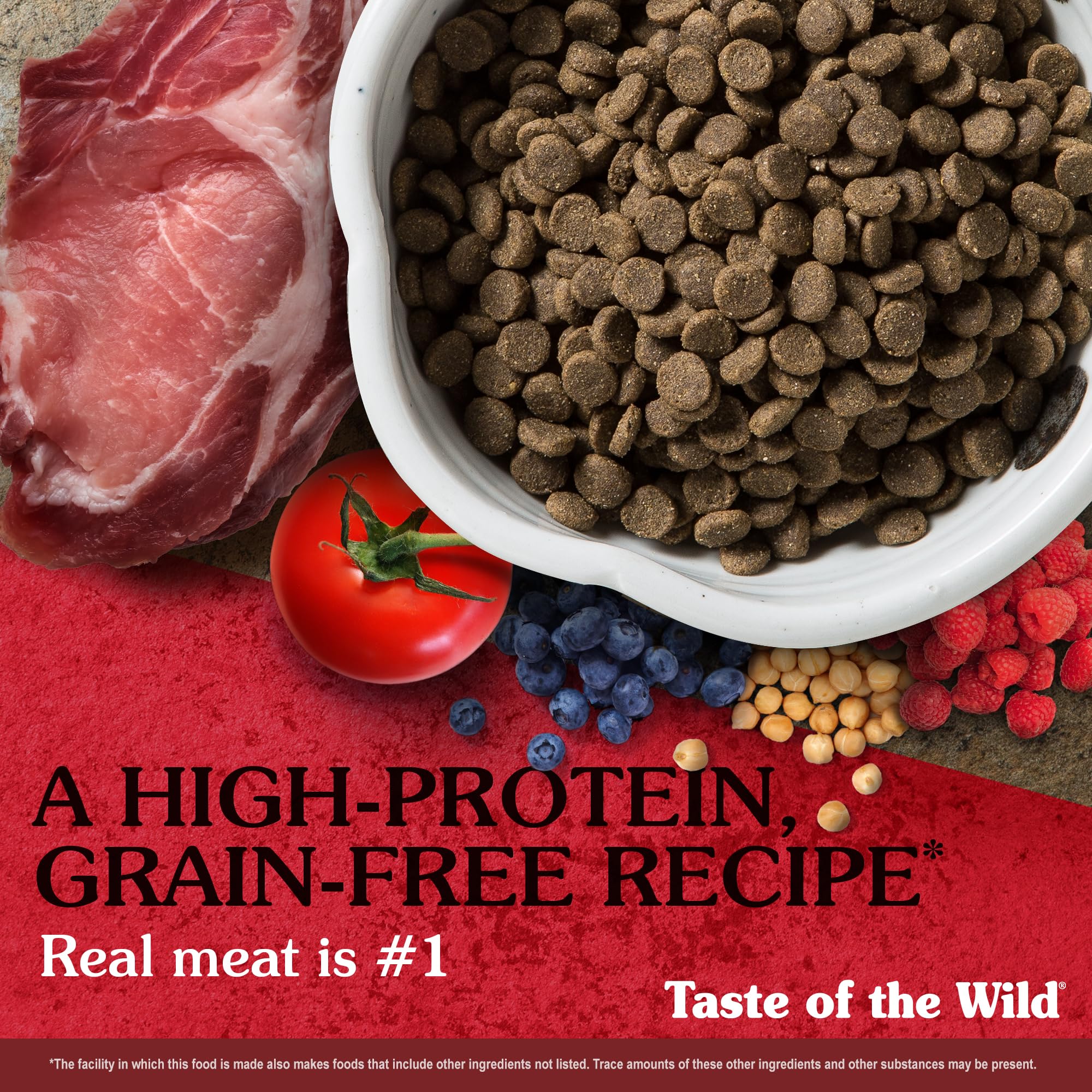 Taste of the Wild Southwest Wild Boar packaging highlighting quality ingredients.