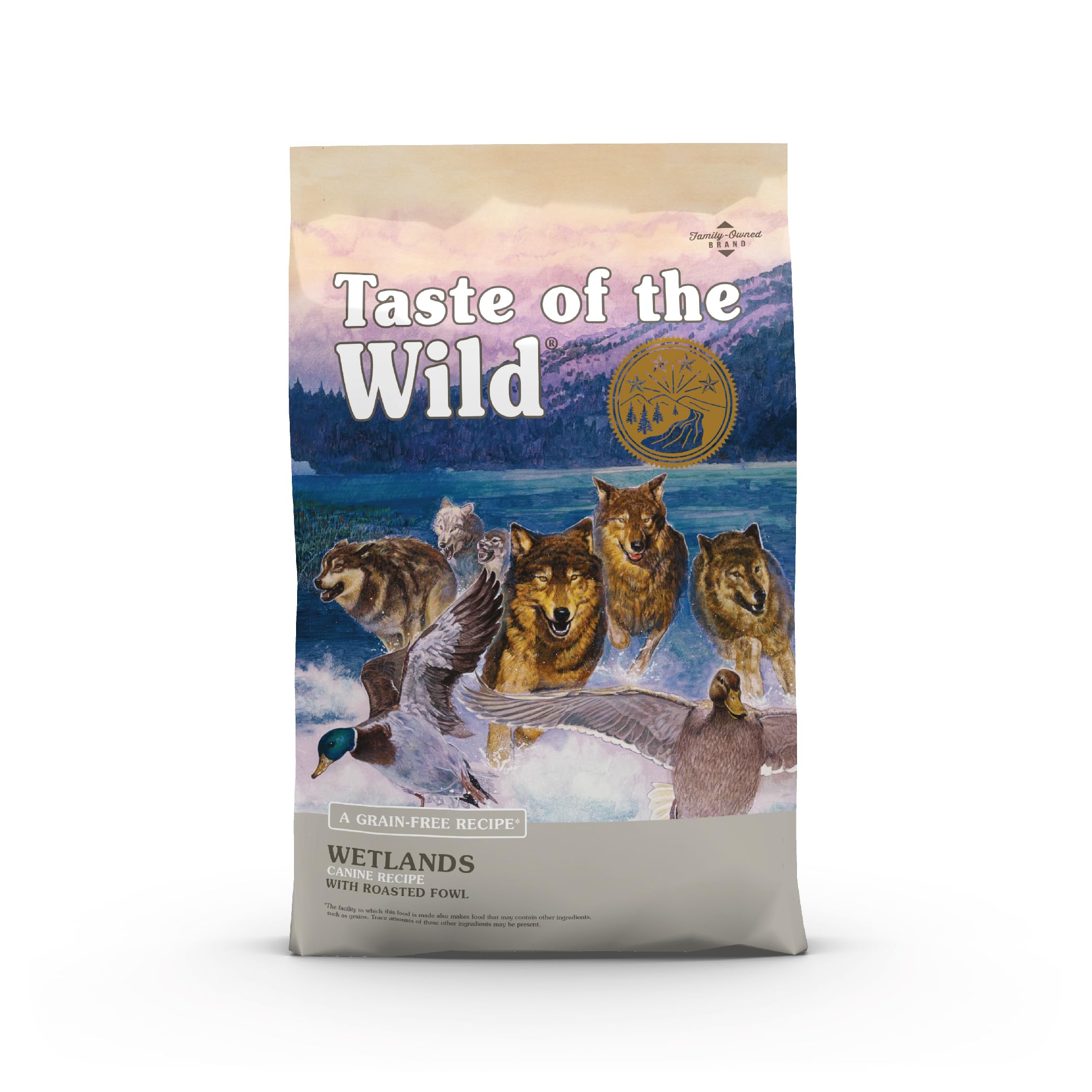 Taste of the Wild Wetlands omega fatty acids promote healthy skin and coat.