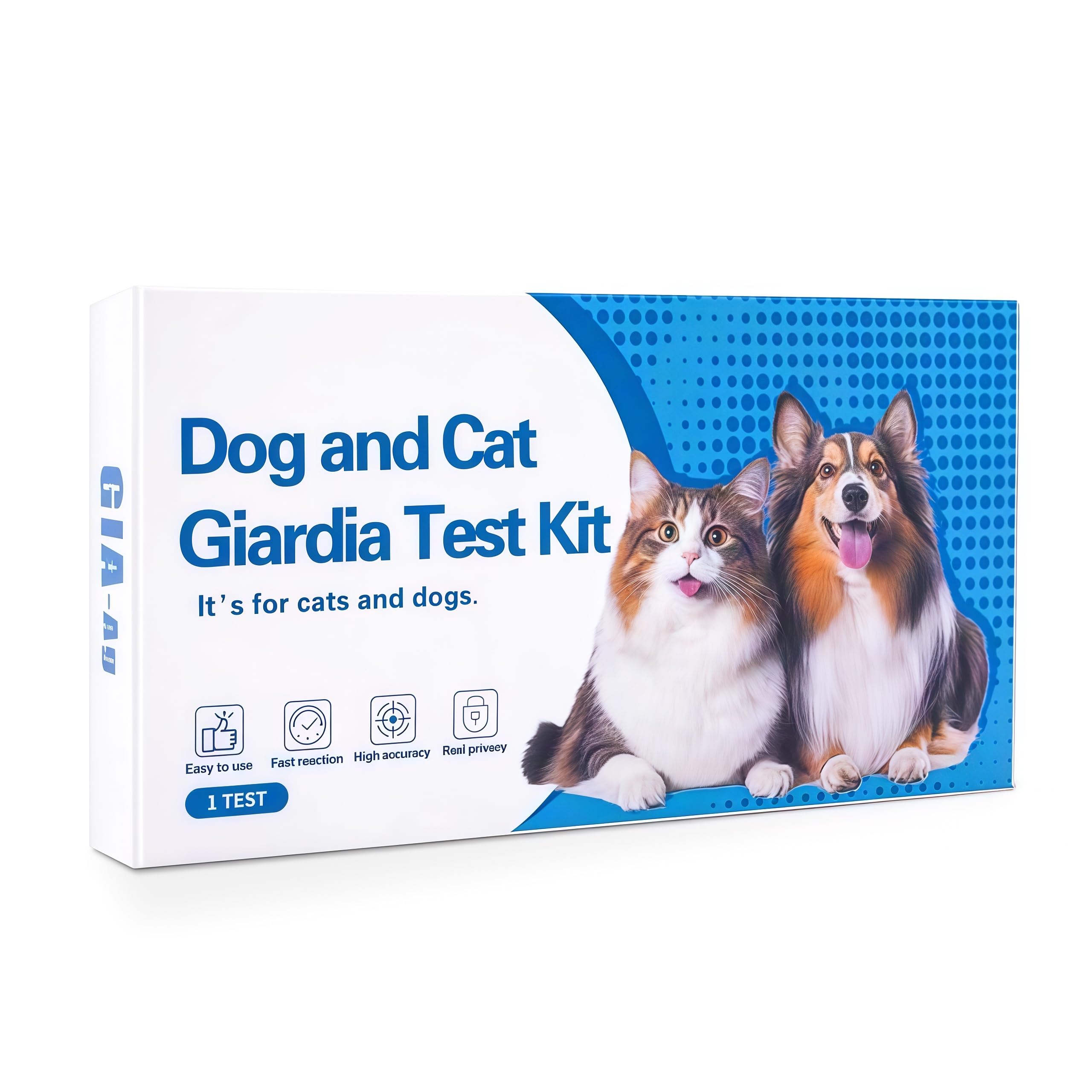 Tauphete Giardia Test Kit for Cats and Dogs box — compact home screening.