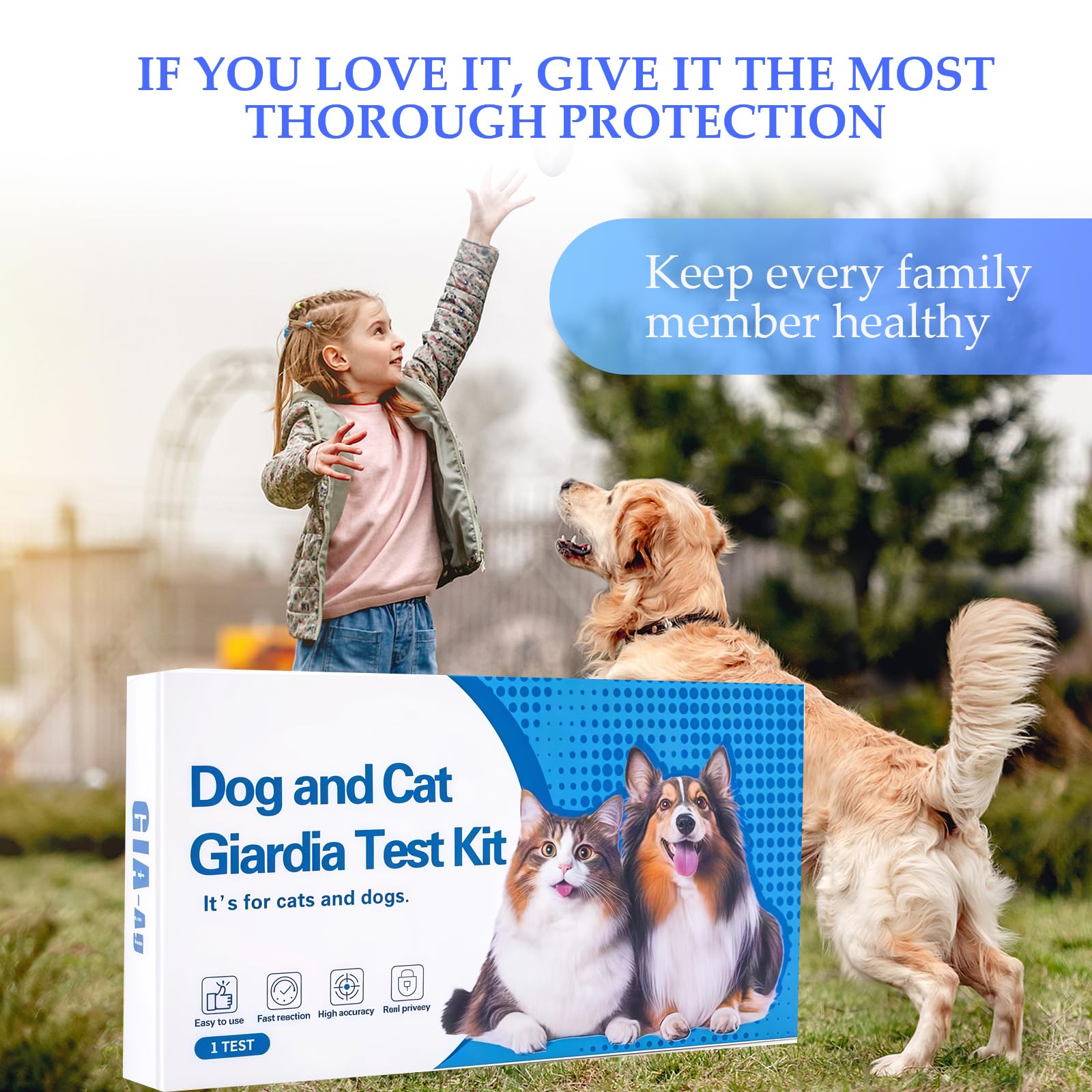 Tauphete Giardia Test Kit rapid readout enables quick checks at home.