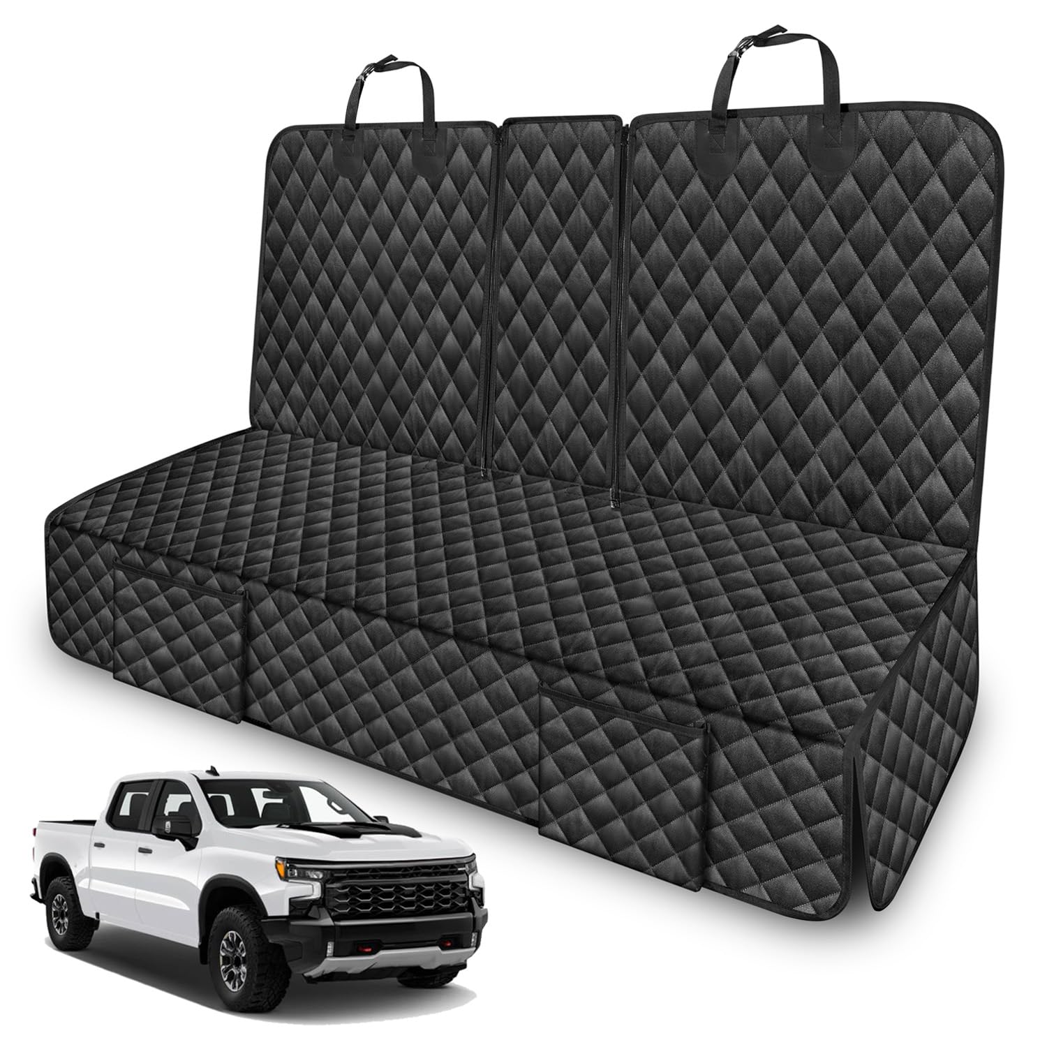 TAUYANG dog seat cover back seat for Chevrolet Silverado protects from scratches