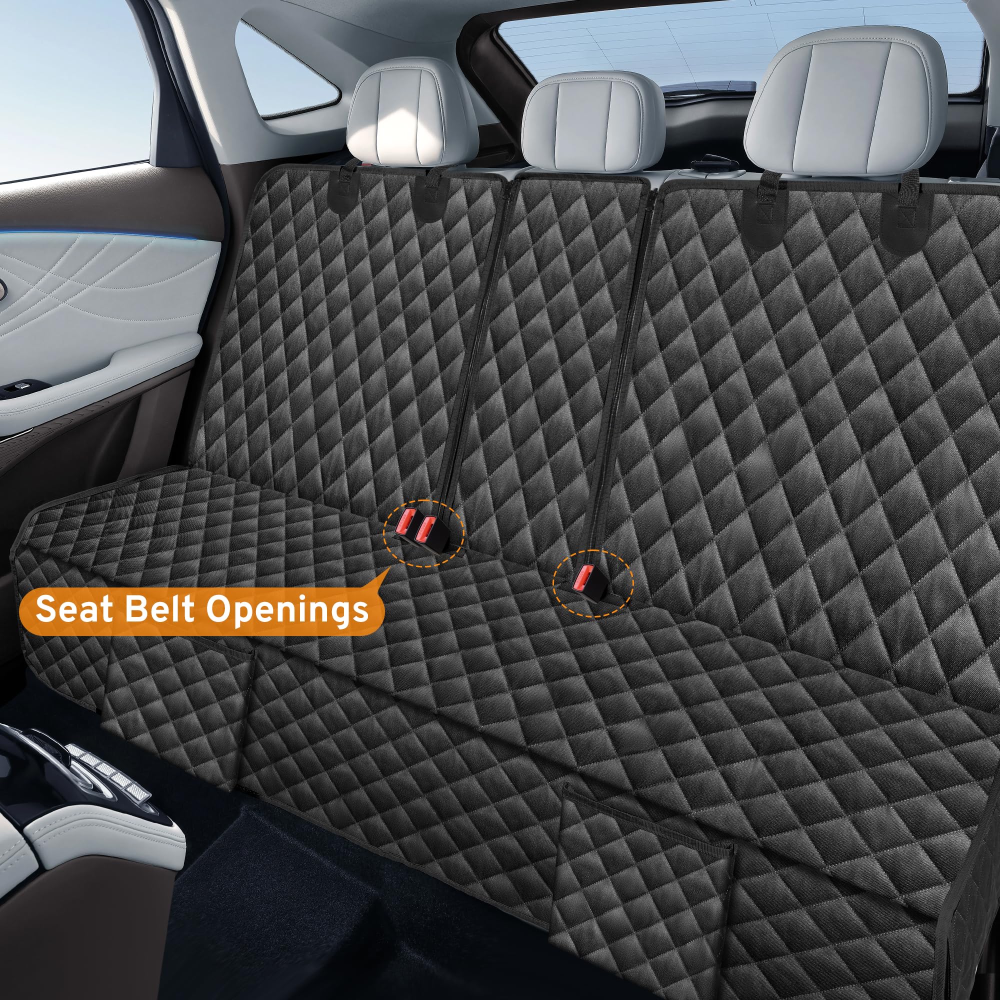 TAUYANG dog seat cover non-slip backing keeps the bench in place