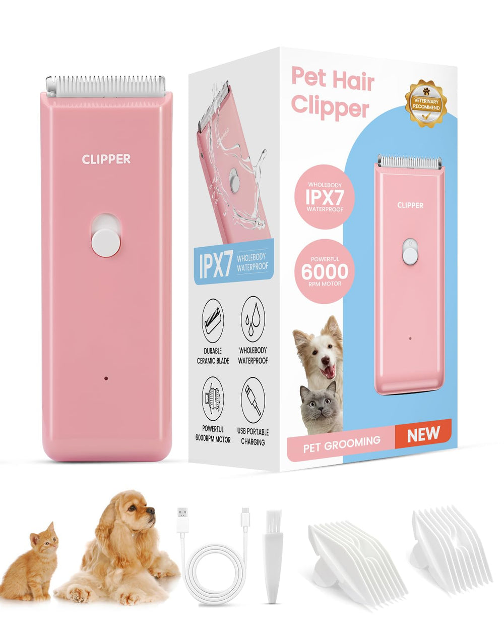 Tawiijou Pet Clippers with low-noise motor for calm home grooming