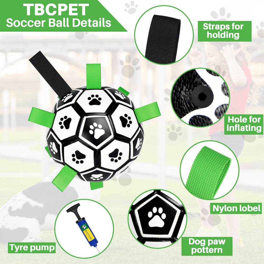 TBC PET dog soccer ball packaging, ready-to-gift gift-ready.