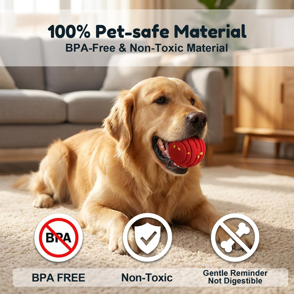 TBC PET Elastic E-TPU ball shows chew-resistance and quiet indoor play